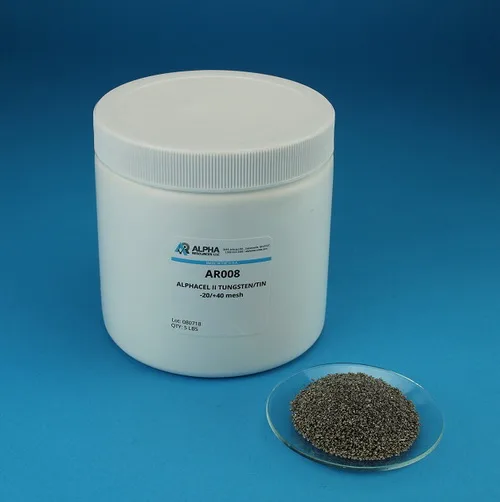 AR008 — Alphacel II Tungsten/Tin -20/+40 Mesh, 5 lbs