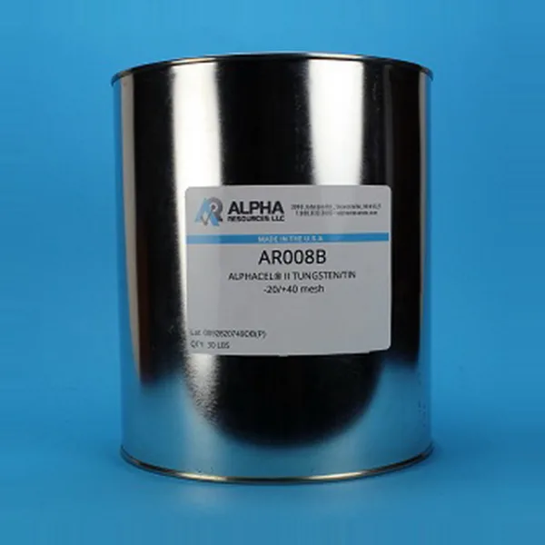 AR008B — Alphacel II Tungsten/Tin -20/+40 Mesh, 30 lbs