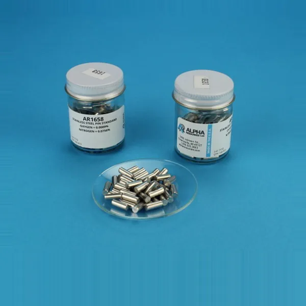 AR1658 — Stainless Steel Pin Standard (Oxygen 0.0009%, Nitrogen 0.0756%)