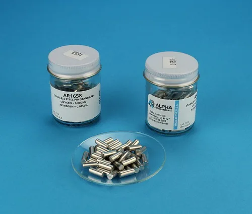 AR1658 — Stainless Steel Pin Standard (Oxygen 0.0009%, Nitrogen 0.0756%)