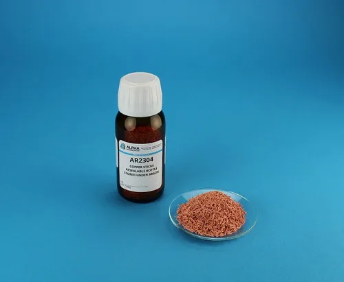 AR2304 — Copper Sticks, Resealable Bottle, Stored Under Argon