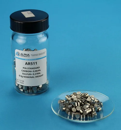 AR511 — Carbon And Sulfur CRM C S 0.5g Steel Pin