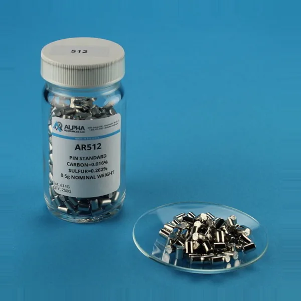 AR512 — Carbon And Sulfur CRM C 0.083 S 0.283 0.5g Steel Pin