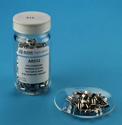 AR512 — Carbon And Sulfur CRM C 0.083 S 0.283 0.5g Steel Pin