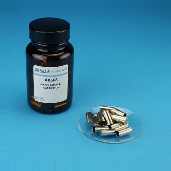 AR568 — Smooth Wall Nickel Capsule H 14.5mm OD 7mm Flat Bottom