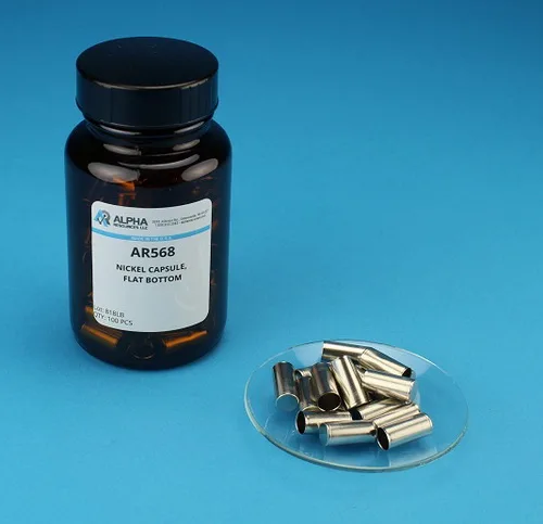AR568 — Smooth Wall Nickel Capsule H 14.5mm OD 7mm Flat Bottom