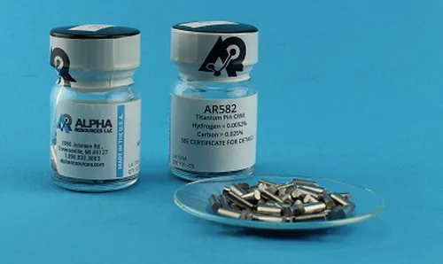 AR582 — Hydrogen And Carbon in Titanium CRM H C 0.25g Pin