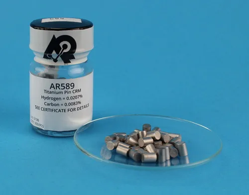 AR589 — Hydrogen And Carbon in Titanium CRM H C 0.25g Pin
