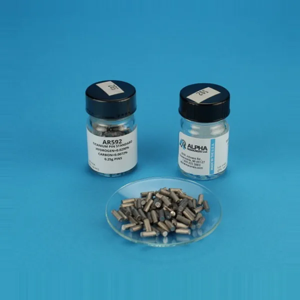 AR592 — Hydrogen And Carbon in Titanium CRM H C 0.25g Pin