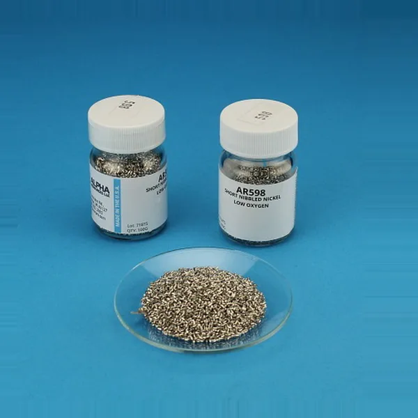AR598 — Short Nibbled Nickel Accelerator Low Oxygen