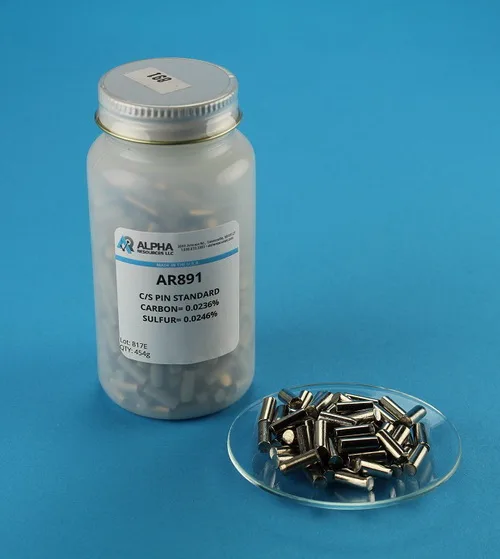 AR891 — C/S Pin Standard (Carbon 0.0236%, Sulfur 0.0246%)